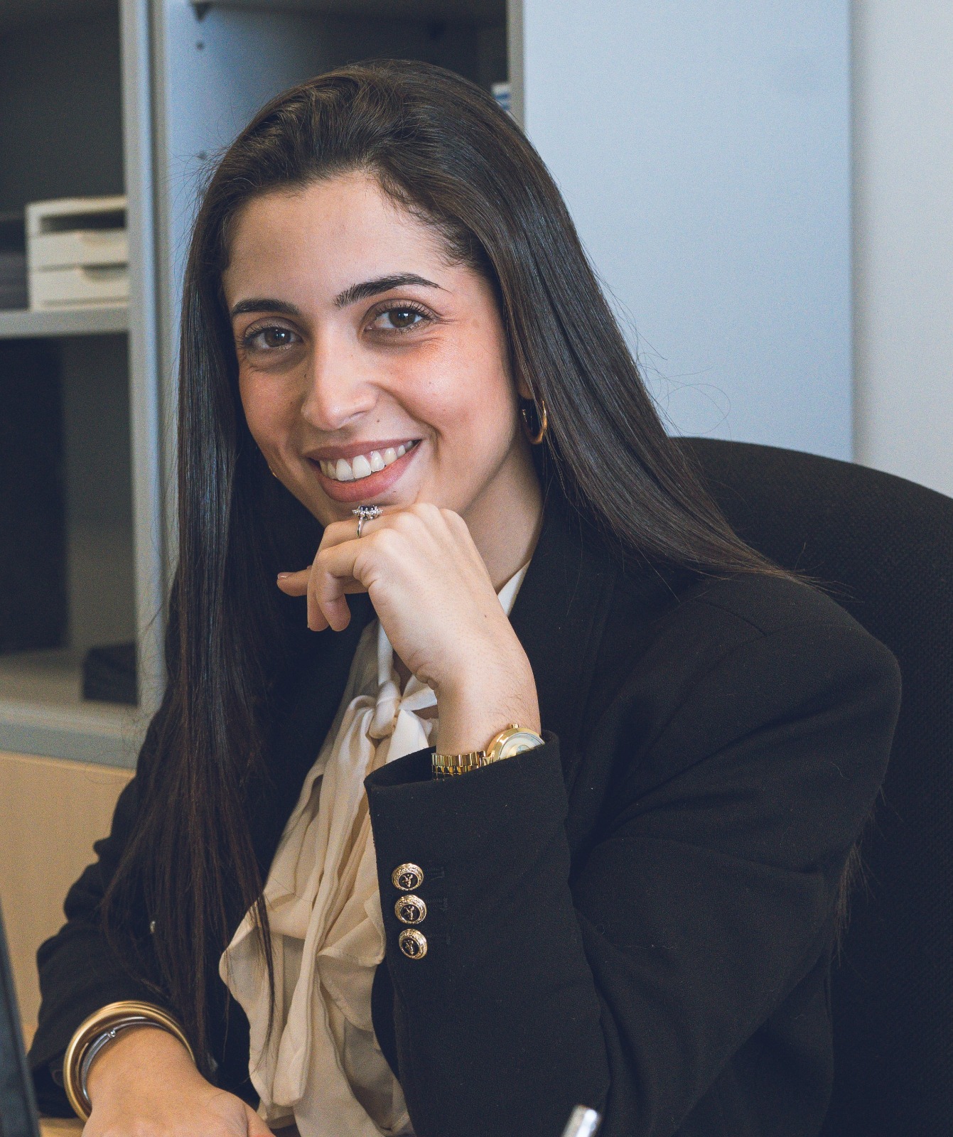 Cristina Villalobos sonriendo